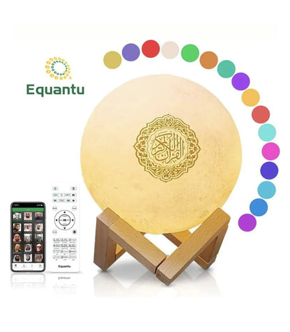 Veilleuse coranique MP3 lampe de lune SQ168 avec haut-parleur coran Bluetooth connecte android et iOS - MUWAHHID