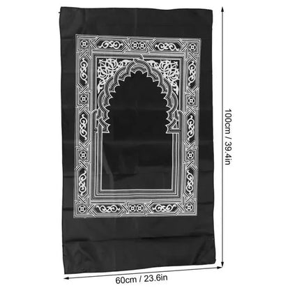 Tapis de prière de poche avec boussole, sajada de voyage - MUWAHHID