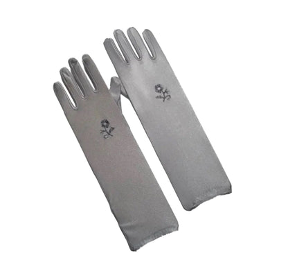 Gants longs "fleur brodée" - MUWAHHID