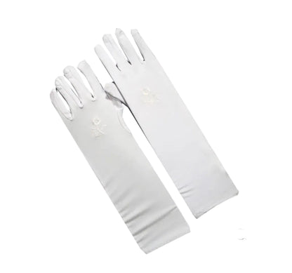 Gants longs "fleur brodée" - MUWAHHID
