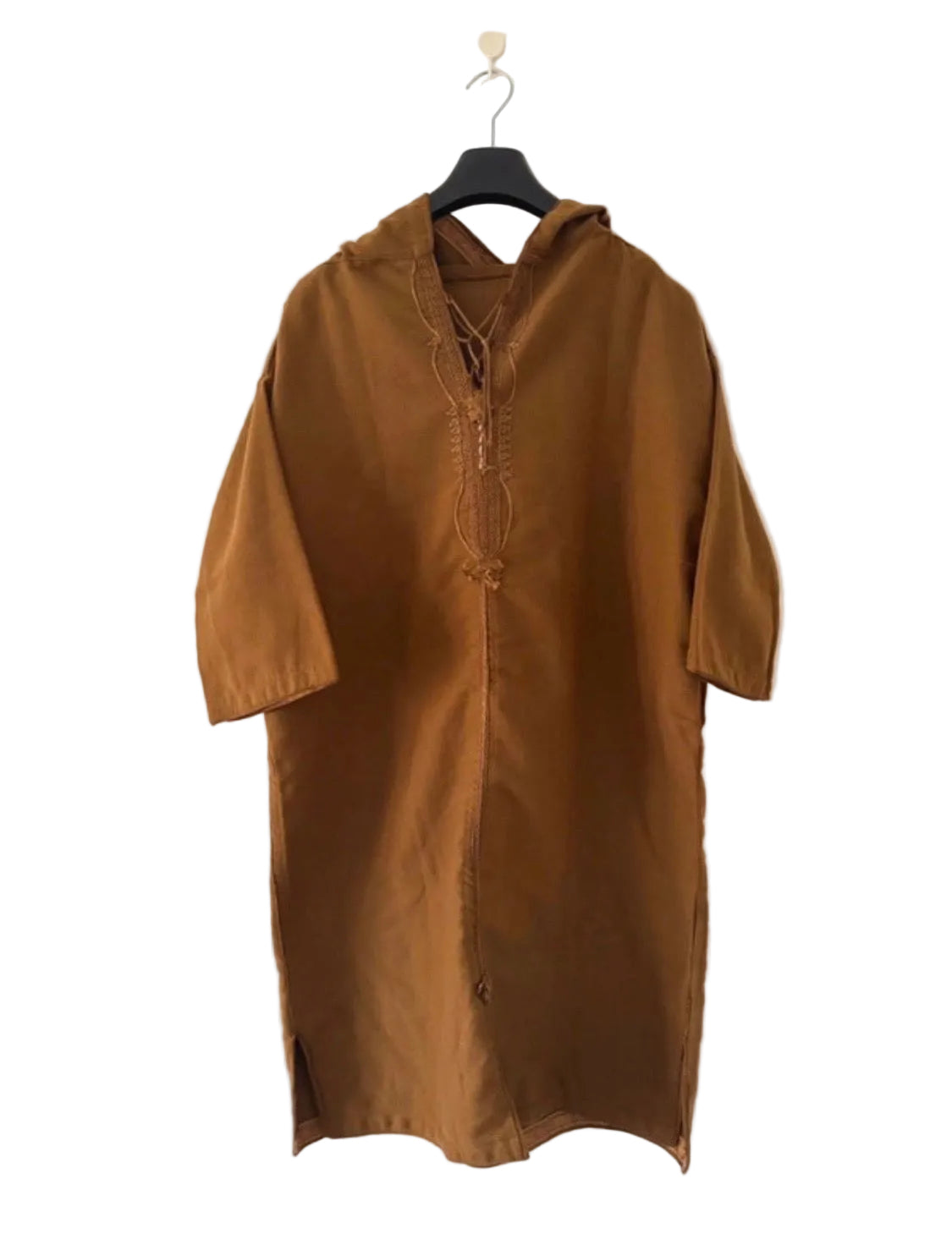 Kachabiya algérienne traditionnelle à capuche - marron - MUWAHHID