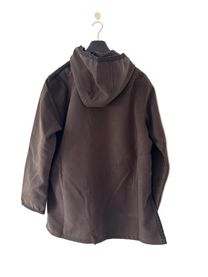 Djellaba algérienne traditionnelle à capuche - marron chocolat - MUWAHHID