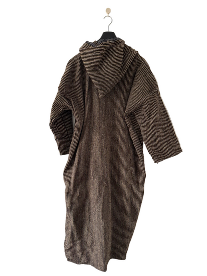 Djellaba marocaine traditionnelle à capuche - marron - MUWAHHID